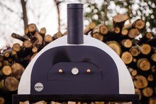 Load image into Gallery viewer, DIY Wood Fired Oven Kit with Agnes Outdoors logo on the front placed in front of a stack of timber
